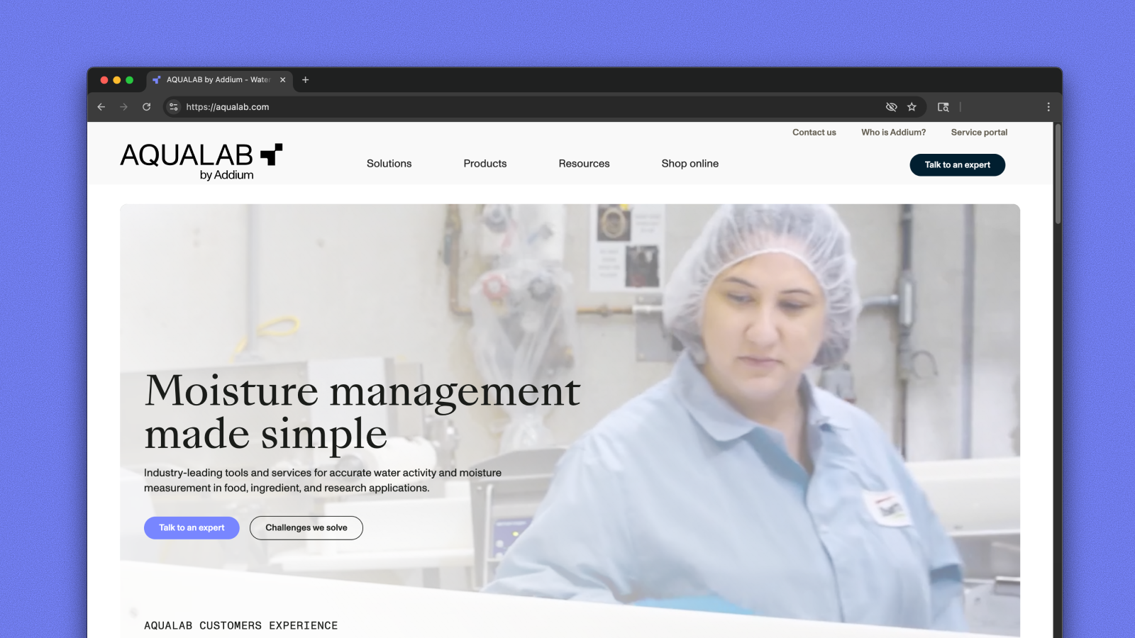 Aqualab Website Replatform preview